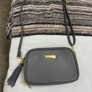 Joy + Iman Gray Crossbody Bag